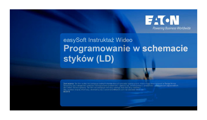 Easy E4, easySoft - Programowanie w języku drabinkowym LD Easy E4, easySoft - Programowanie w języku drabinkowym LD